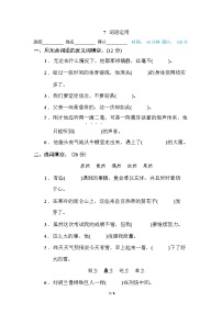 （最新）部编版语文 六年级下册专项练习卷：7 词语运用（含答案）