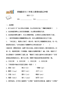 期末最后冲刺五套卷——三年级上册语文综合（五）（原卷版+解析版）