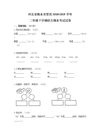 河北省衡水市景县2019年二年级下语文期末测试卷【含答案、可直接打印】