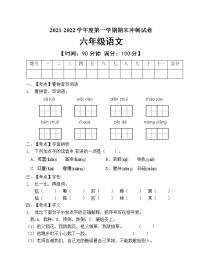 部编版六年级语文上册期末测试卷 (13)