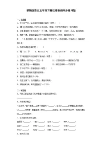 小学语文人教部编版五年级下册第二单元8* 红楼春趣同步练习题