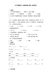 小学语文16 宇宙的另一边课时训练