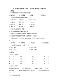 语文四年级下册26 宝葫芦的秘密测试题