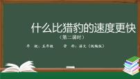 小学语文人教部编版五年级上册7 什么比猎豹的速度更快优秀ppt课件