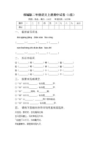 部编版二年级语文上册期中试卷（1套）