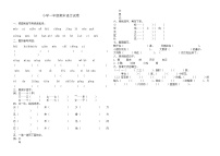 人教版一年级语文期末试卷1