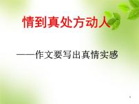 写出真情实感ppt课件