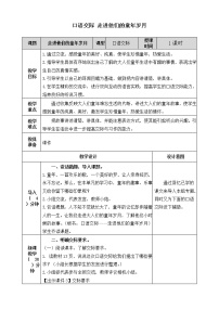 小学人教部编版口语交际:走进他们的童年岁月一等奖教案
