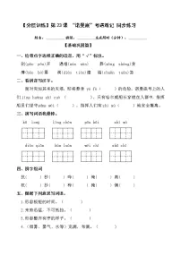 小学人教部编版23 “诺曼底”号遇难记达标测试