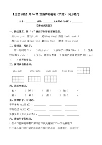 小学语文26 宝葫芦的秘密课后作业题