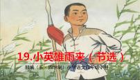 小学语文人教部编版 (五四制)四年级下册18 小英雄雨来（节选）示范课ppt课件