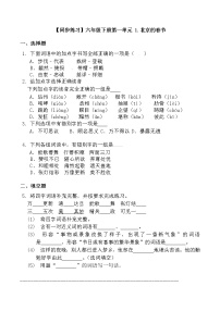 语文六年级下册1 北京的春节课时练习
