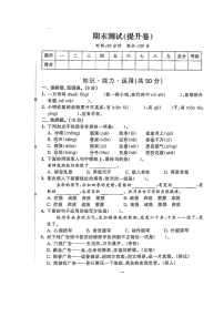 部编版四下语文期末提升卷