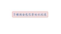 人教部编版三年级上册5 铺满金色巴掌的水泥道集体备课课件ppt