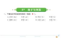 小学语文人教部编版三年级下册第二单元8* 池子与河流作业课件ppt