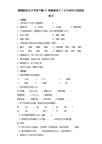 小学语文人教部编版六年级下册16 真理诞生于一百个问号之后课时练习