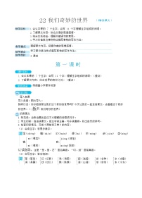 小学语文人教部编版三年级下册第七单元22 我们奇妙的世界教案