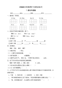 语文人教部编版7 鹿角和鹿腿优秀习题
