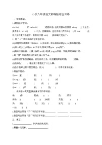 小升初语文综合训练7+试题-2022年语文六年级下册-人教部编版（无答案） (1)