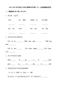 2021-2022学年语文三年级下册期中考试卷（六）人教部编版含答案