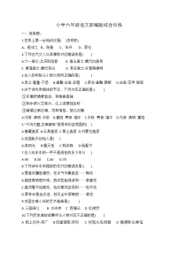 小升初语文综合训练12+试题-2022年语文六年级下册-人教部编版（无答案） (1)