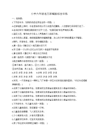 小升初语文综合训练12+试题-2022年语文六年级下册-人教部编版（无答案）