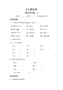 小学语文人教部编版五年级下册8* 红楼春趣精练