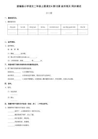 小学人教部编版12 坐井观天随堂练习题