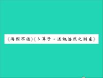 人教部编版六年级下册古诗词诵读7 游园不值习题课件ppt