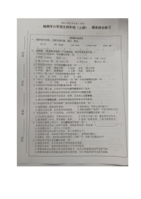 福建省宁德市福鼎市2021-2022学年语文四年级上学期期末综合练习试卷（无答案，图片版）