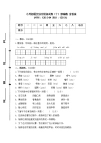 2021-2022学年度小升初语文综合模拟试卷（十）部编版 含答案