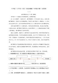 统编版六年级（小升初）语文《阅读理解》专项练习题（含答案） (1)