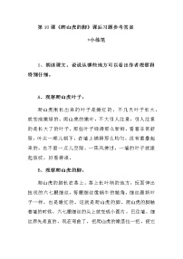 小学人教部编版10 爬山虎的脚随堂练习题