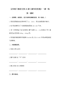 人教部编版五年级下册23* 童年的发现精练