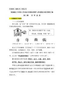 统编版六年级小升初必考——汉字相关的传统文化名师趣味讲解与考点训练