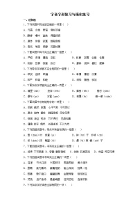 字音字形复习与强化练习（试题）-2021-2022学年语文六年级下册（含答案）