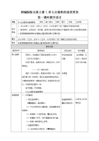 小学语文人教部编版五年级上册7 什么比猎豹的速度更快教案设计