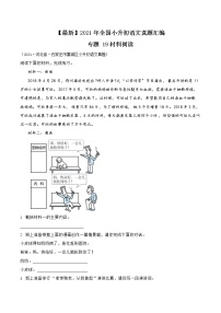 小升初语文（部编版）真题汇编专题19材料阅读