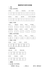 期末复习根据拼音写词语专项突破（试题）部编版语文四年级下册（含答案）