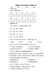 期末复习卷（试题）四年级下册语文部编版（含答案）