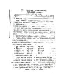 河北省保定市高阳县2021-2022学年五年级下学期期末考试语文试题（无答案）