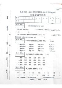 2021年部编版五年级语文下册期末试卷（无答案）十二