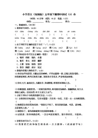 小学语文(统编版)五年级下册期中测试(A)卷(无答案)