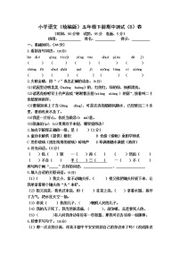 小学语文（统编版）五年级下册期中测试（B）卷（无答案）