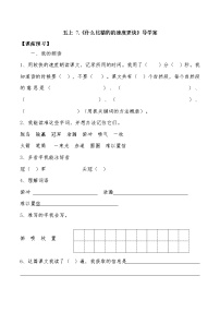 小学语文人教部编版五年级上册第二单元7 什么比猎豹的速度更快学案及答案