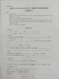 广东省深圳市龙华区2021-2022学年五年级下学期期末语文试卷（无答案）