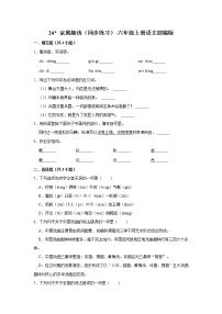 小学语文人教部编版六年级上册24* 京剧趣谈综合训练题