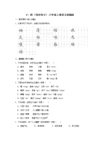 语文17 盼练习题