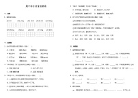 期中测试-语文-四年级上册-部编人教版 (19)+答案