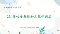 人教部编版三年级下册25 慢性子裁缝和急性子顾客教课内容ppt课件